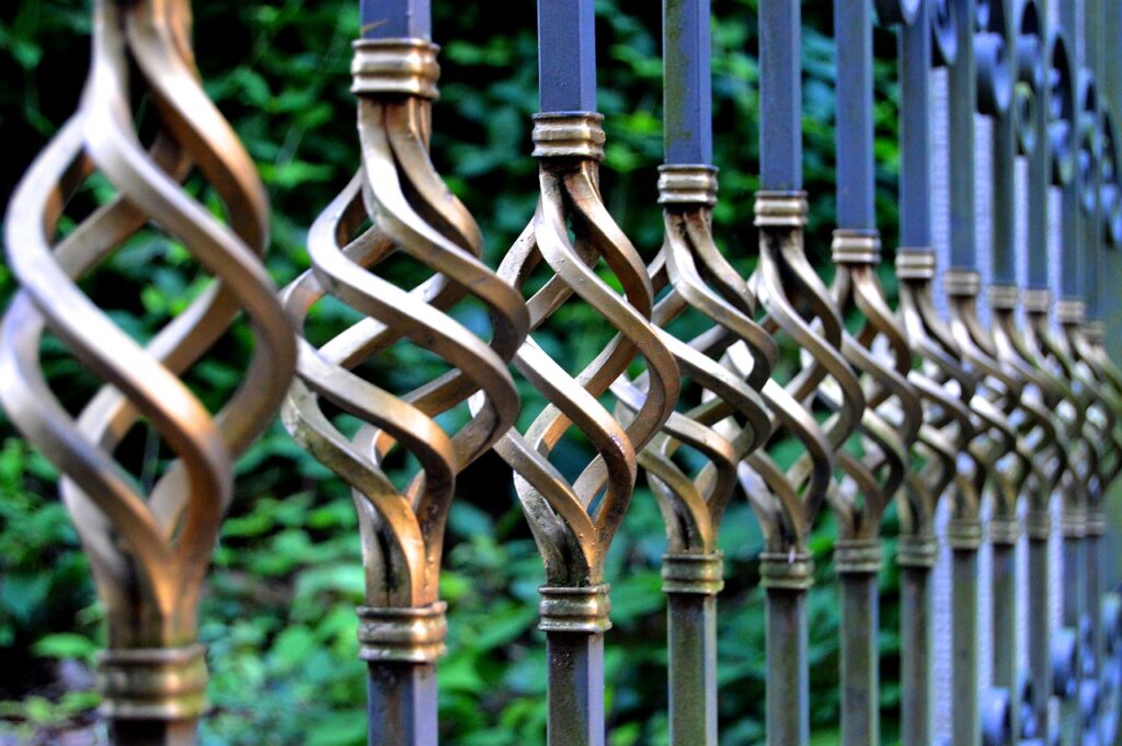 wrought iron fence